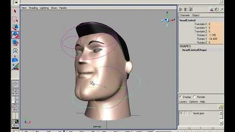 Facial Animation and Lip Sync. Part 7. Autodesk Maya