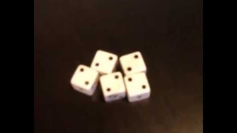 One roll Yahtzee