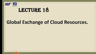 Cloud computing lecture 18