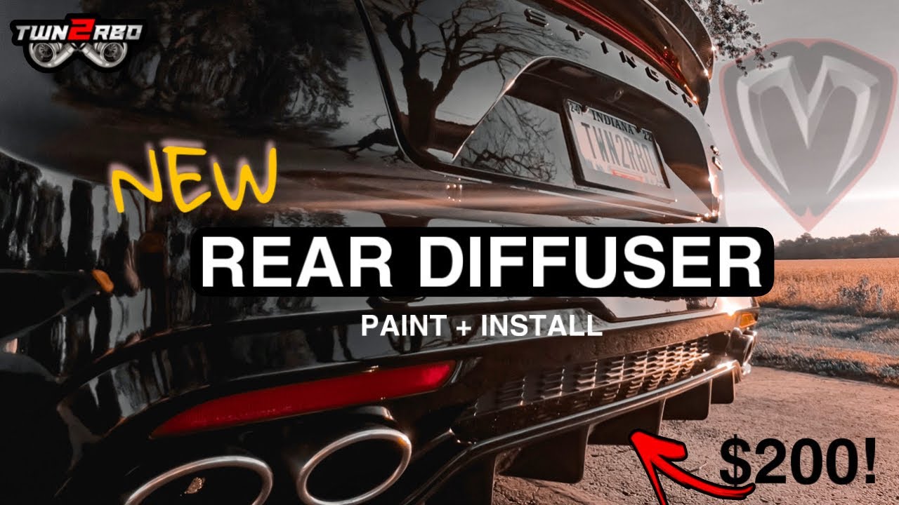 This M&S Rear Diffuser for the Kia Stinger is Sick!