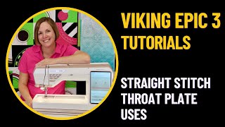 Husqvarna Viking Designer Epic 3 Straight Stitch Throat Plate