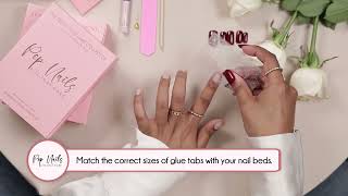 How to easily apply press on nails in 5 minutes with glue tabs? Luxury Press On Nails by Pep Nails. screenshot 1