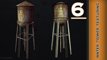 Autodesk Maya 2014 Tutorial  - Water Tower Texturing Part 6 - specular map