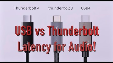 USB Audio Interfaces have VERY HIGH LATENCY, Thunderbolt destroys it in the studio or LIVE!