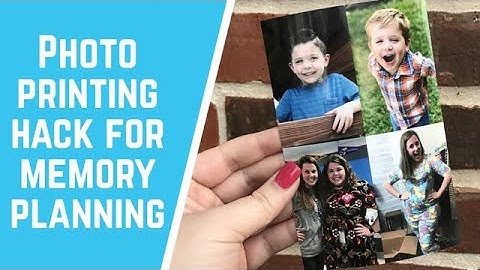 Printing Photo Hack for Memory Planning