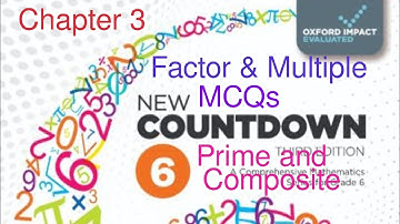 Multiple choice questions | Chapter 3 | Prime and Composite numbers |Oxford New Countdown Book 6