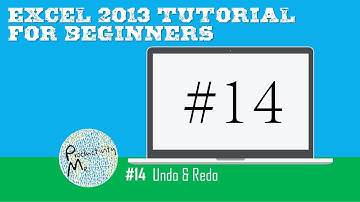 Excel 2013 Tutorial for Beginners #14: Undo & Redo