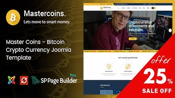 Master Coins - Cryptocurrency Joomla Template | Themeforest Website Templates and Themes
