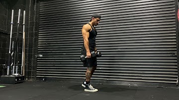 Dumbbell B Stance Romanian Deadlift