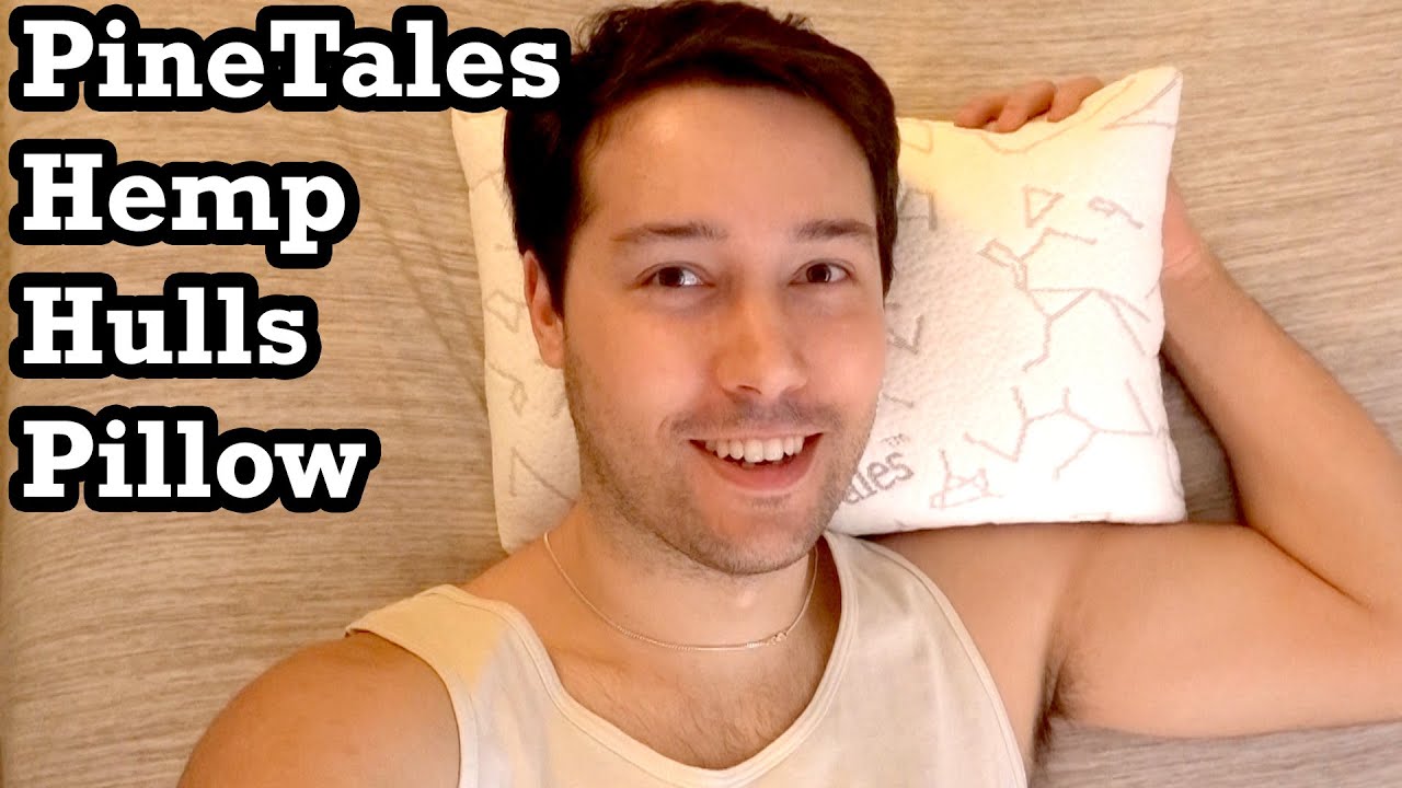 PineTales Hemp Hulls Pillow Unboxing Setup Review Night Sleep  Bamboo Organic Natural Chemical Free