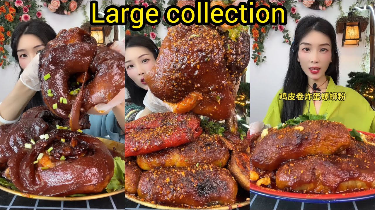 【MUKBANG】SPICY BRAISED PORK BELLY | EATING SHOW | CHINESE FOOD | 食べる|吃播 #咀嚼音 #food #mukbang #foodie