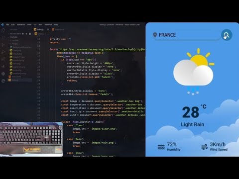 Coding Weather App || Using Html, Javascript, CSS and openweather api ...