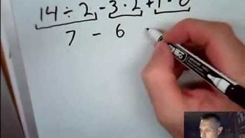 Order of Operations Part 1 Video
