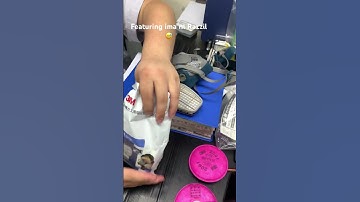 How to change filters on half face gas mask ft. ima ni Master Razzil 😂 #gasmask #filter #gasmasks