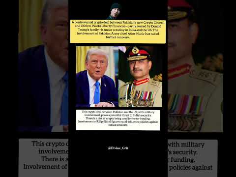Pak-US Crypto Deal Raises Security Concerns for India 😐#youtubeshorts #upsc