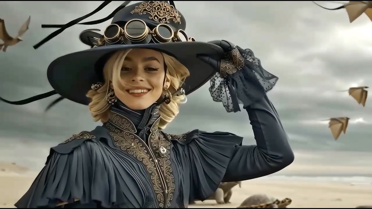 Victorian Steampunk in a Dreamlike Desert | AI Short Film