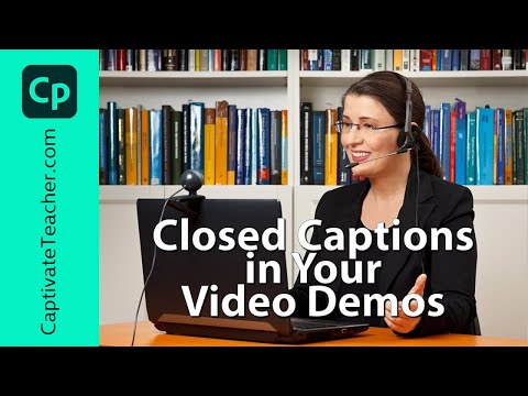 Closed Captions in Your Adobe Captivate Classic Video Demos