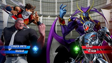 STRIDER HIRYU, HAGGAR VS JEDDAH, ULTRON - Marvel vs. Capcom: Infinite All Characters Unlock