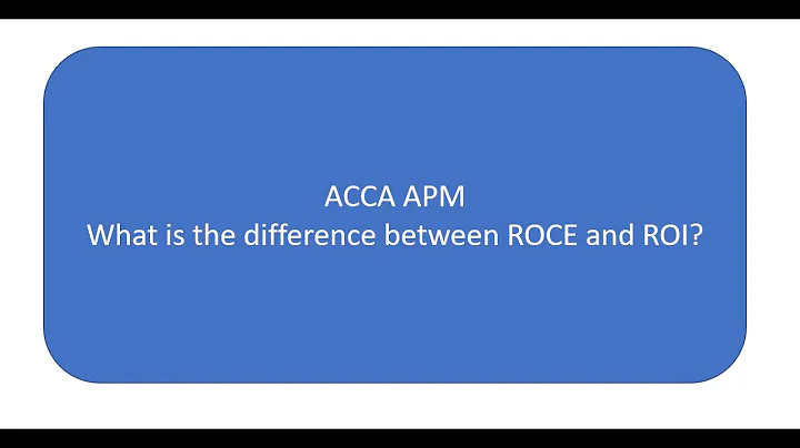 ROCE and ROI - What is the difference?