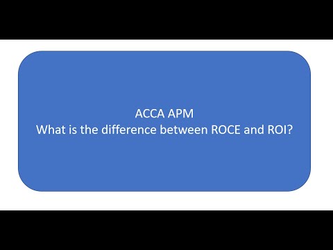 ROCE and ROI - What is the difference?