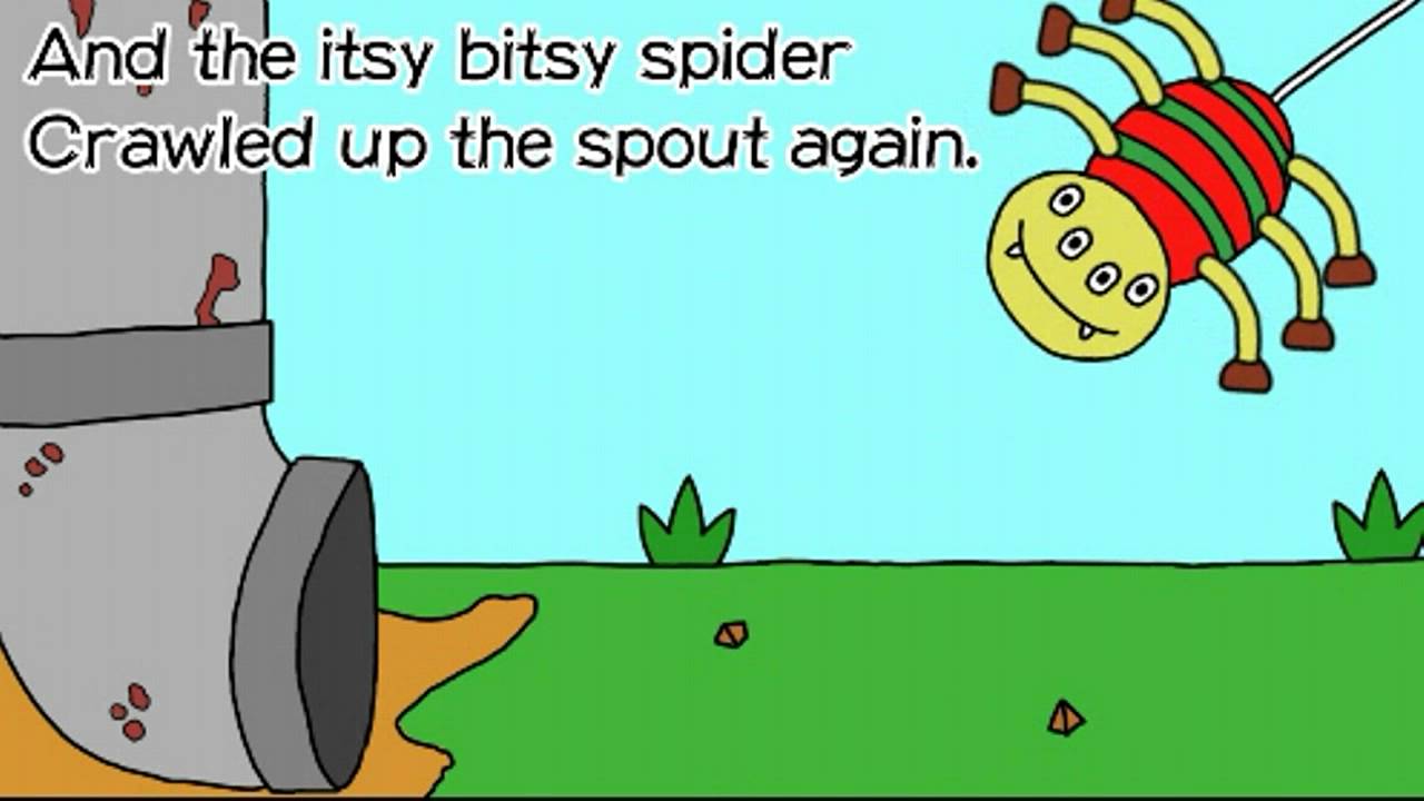 Itsy Bitsy Spider Mother Goose Nursery Rhymes 歌付き英語童謡 Youtube