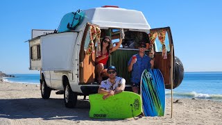 $2500 Camper Van Hits The Beach