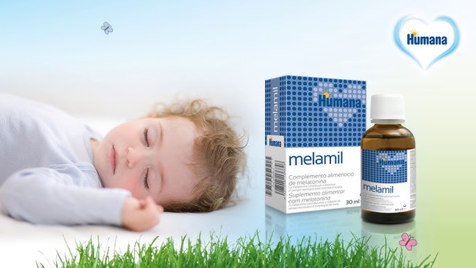 Melamil® es un complemento alimenticio en gotas a base de melatonina al 99%  de Humana Baby España. 