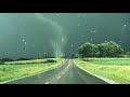 Man Drives Close to Funnel Cloud Near Valeria, Iowa