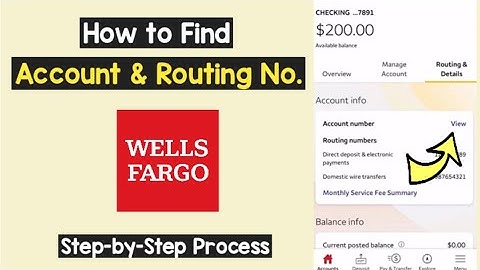 [ All Ways ] Find Wells Fargo Account and Routing Numbers | All Method get Account & Routing Numbers
