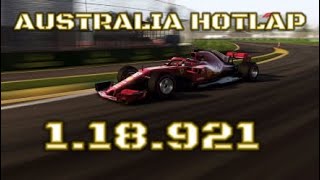 F1 2018 AUSTRALIA HOTLAP (1.18.921) NO ASSISTS
