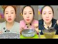 Crunchy Black Sesame Bowl and Seaweed Jelly Mukbang