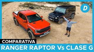 Comparativa 4x4 al límite!: Ford Ranger Raptor 2023 vs Mercedes Clase G | test offroad |Diariomotor