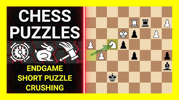 Chess Puzzles to Practice. Themes: Endgame, Short puzzle, Crushing. Learn Chess