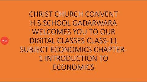 Class 11 Economics Chapter 1 Part 6 Introduction to Economics by Amit Toshniwal