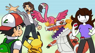 Ash vs Wolfey and Jaiden Pokemon Battle (Animation)