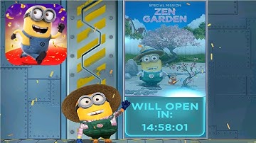 Minion rush Zen Garden Special mission GREEN THUMB gameplay walkthrough ios / android