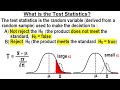 Statistics: Ch 9 Hypothesis Testing (7 of 35) What is the Test Statistics?