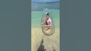 Going in a Crystal Kayak to Over Come Fear of Ocean