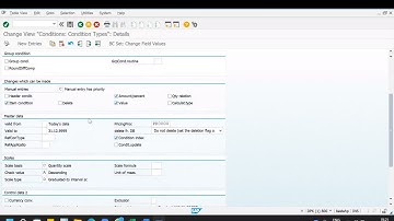 Pricing condition type