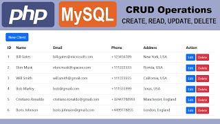 PHP and MySQL with CRUD Operations: Create, Read, Update, Delete screenshot 2