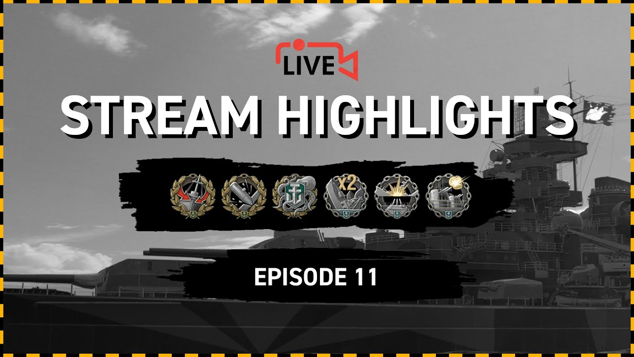 World of Warships - Stream Highlight [Episode 11] Tirpitz Gathering Medals