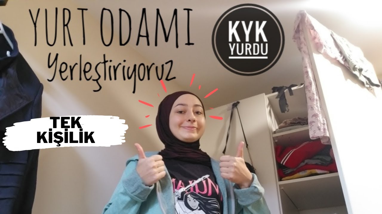 VLOG 21 | #yurtvlogu Yurt Odamı Yerleştiriyoruz / İlk Alışveriş / Tek Kişilik KYK Yurdu