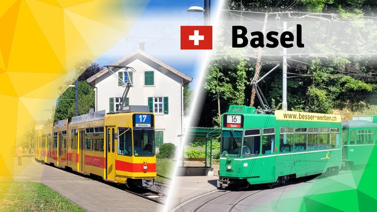Trams in Basel, Switzerland: Through town and country with iconic swiss trams (2023, 2025)