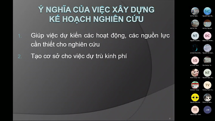 Kế hoạch nghiên cứu là gì