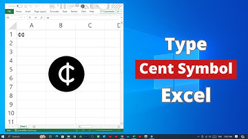 How to Type Cent Symbol in Microsoft Excel