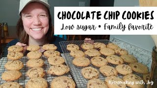 Chocolate Chip COOKIES • freshly milled flour • LOW sugar