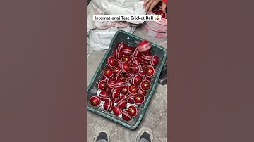 International Test Cricket Ball Making In Factory#cricket #cricketshorts #cricketball #ytshortsindia