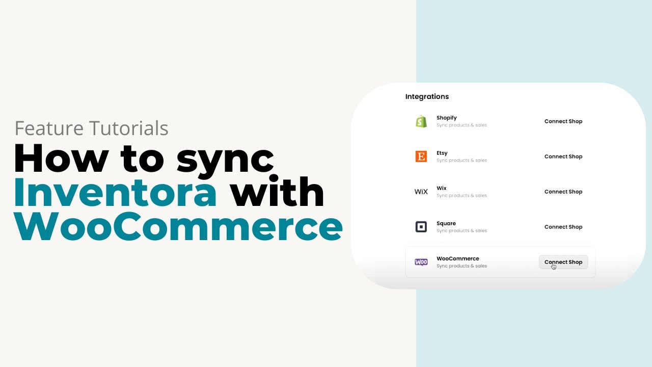 How to Sync Inventora with WooCommerce Shop | Inventora Tutorial - YouTube
