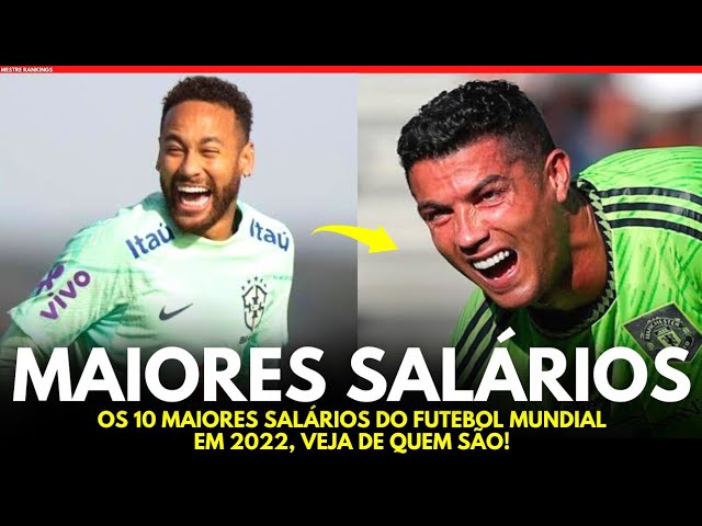 Veja os 10 maiores salários de jogadores de futebol