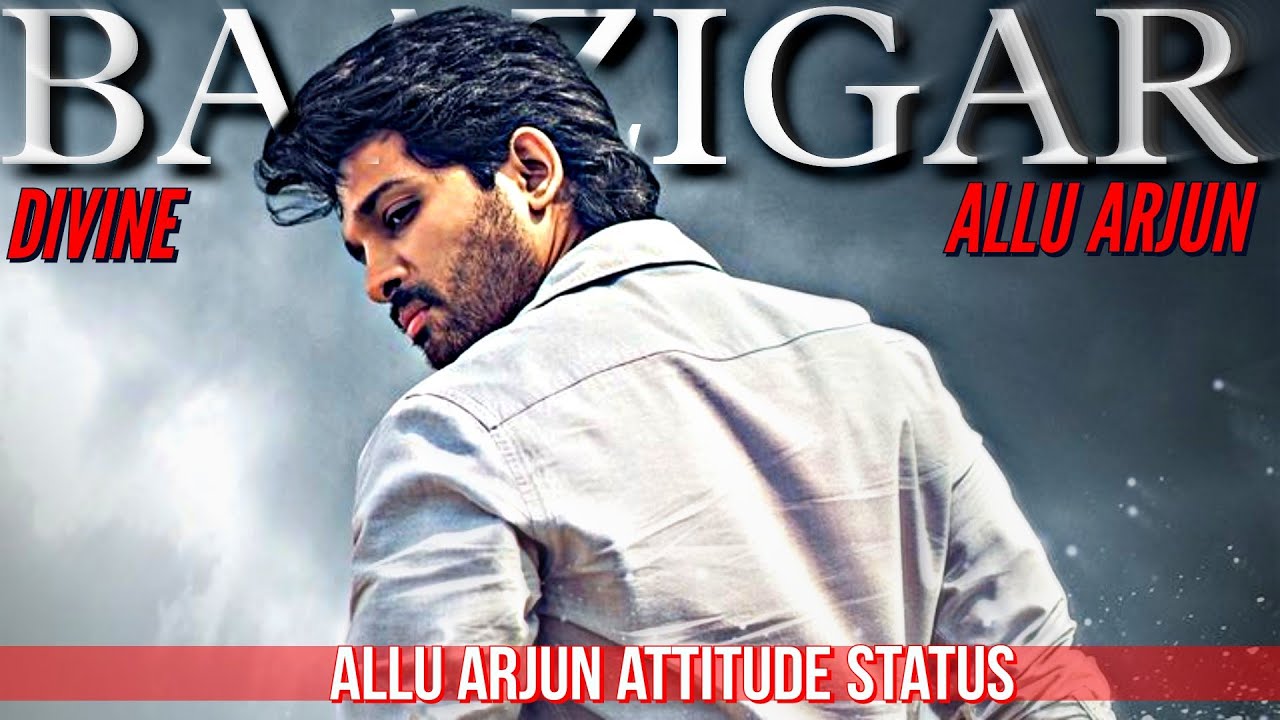 Baazigar (Divine) Ft. Allu Arjun ??/Allu Arjun Attitude Status?/Allu Arjun Whatsapp Status?/ #shorts